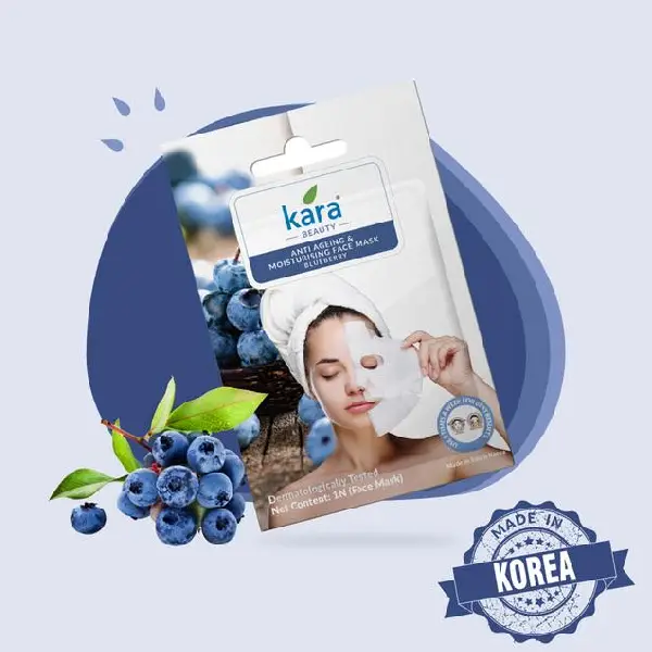 Kara Anti Aneing And Moisturising Blueberry Face Mask